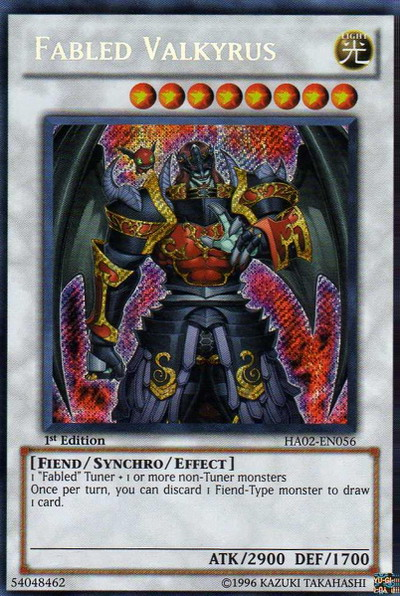 Fabled Valkyrus [HA02-EN056] Secret Rare | Card Merchant Takapuna