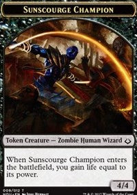 Sunscourge Champion // Cat Double-Sided Token [Hour of Devastation Tokens] | Card Merchant Takapuna