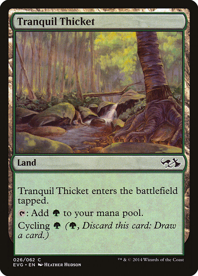 Tranquil Thicket (Elves vs. Goblins) [Duel Decks Anthology] | Card Merchant Takapuna