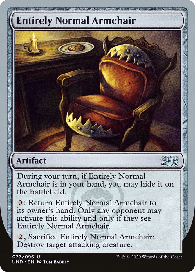 Entirely Normal Armchair [Unsanctioned] | Card Merchant Takapuna