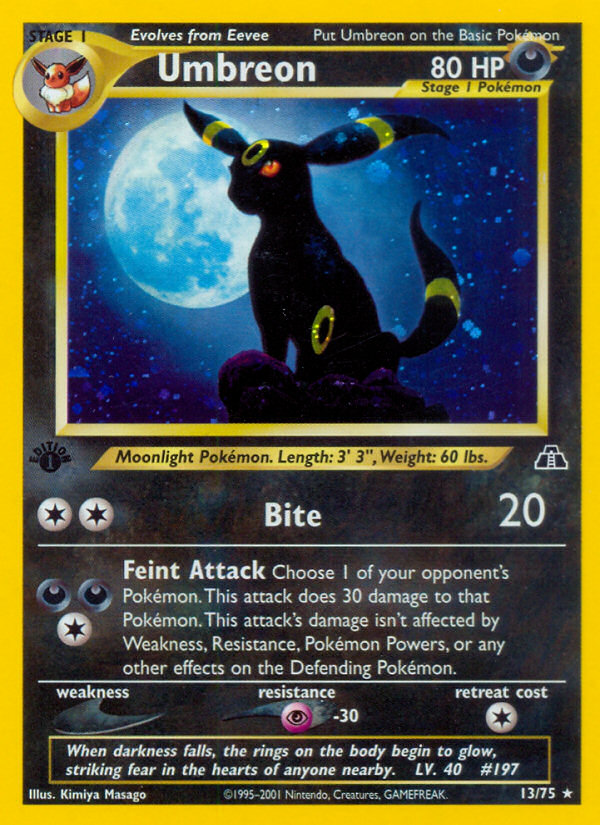 Umbreon (13/75) [Neo Discovery 1st Edition] | Card Merchant Takapuna