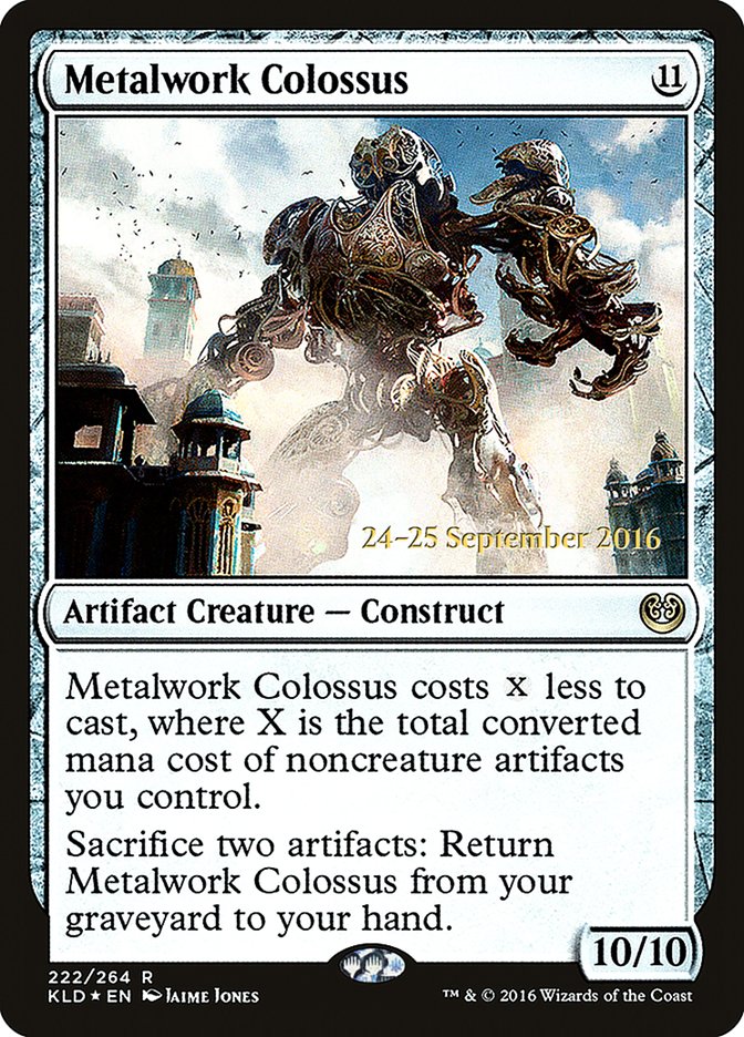 Metalwork Colossus [Kaladesh Prerelease Promos] | Card Merchant Takapuna