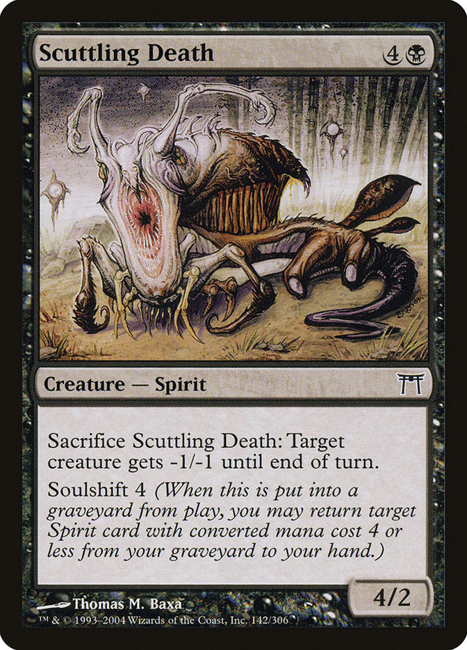 Scuttling Death [Champions of Kamigawa] | Card Merchant Takapuna