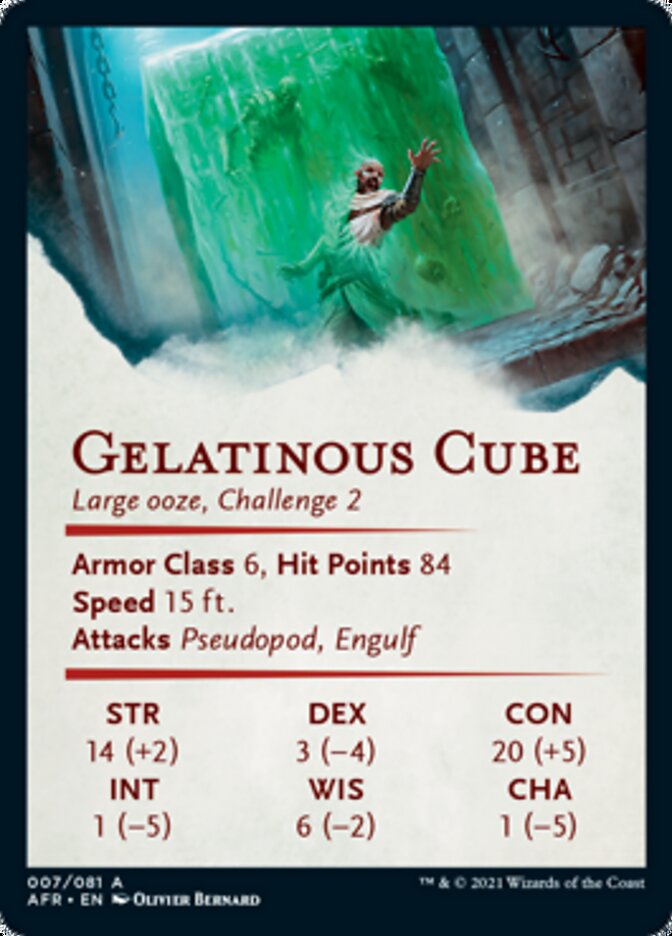 Gelatinous Cube Art Card [Dungeons & Dragons: Adventures in the Forgotten Realms Art Series] | Card Merchant Takapuna