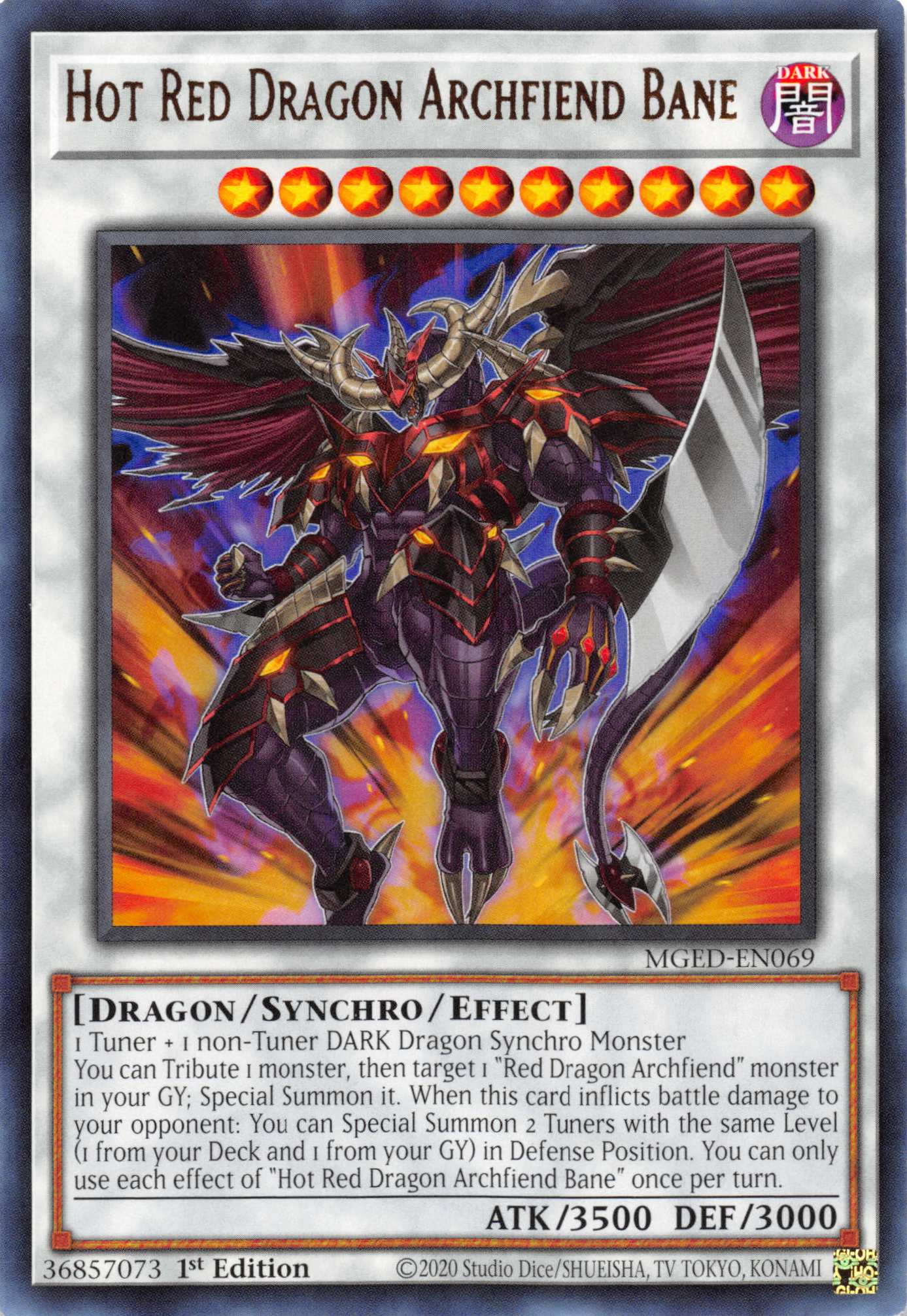 Hot Red Dragon Archfiend Bane [MGED-EN069] Rare | Card Merchant Takapuna