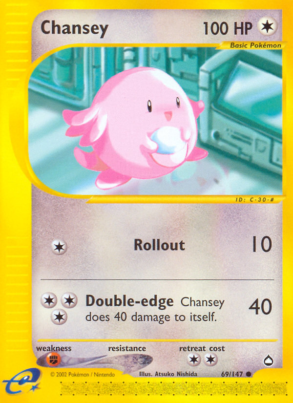 Chansey (69/147) [Aquapolis] | Card Merchant Takapuna