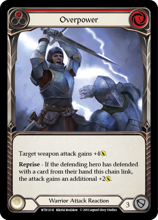 Overpower (Red) [WTR123-R] (Welcome to Rathe)  Alpha Print Normal | Card Merchant Takapuna