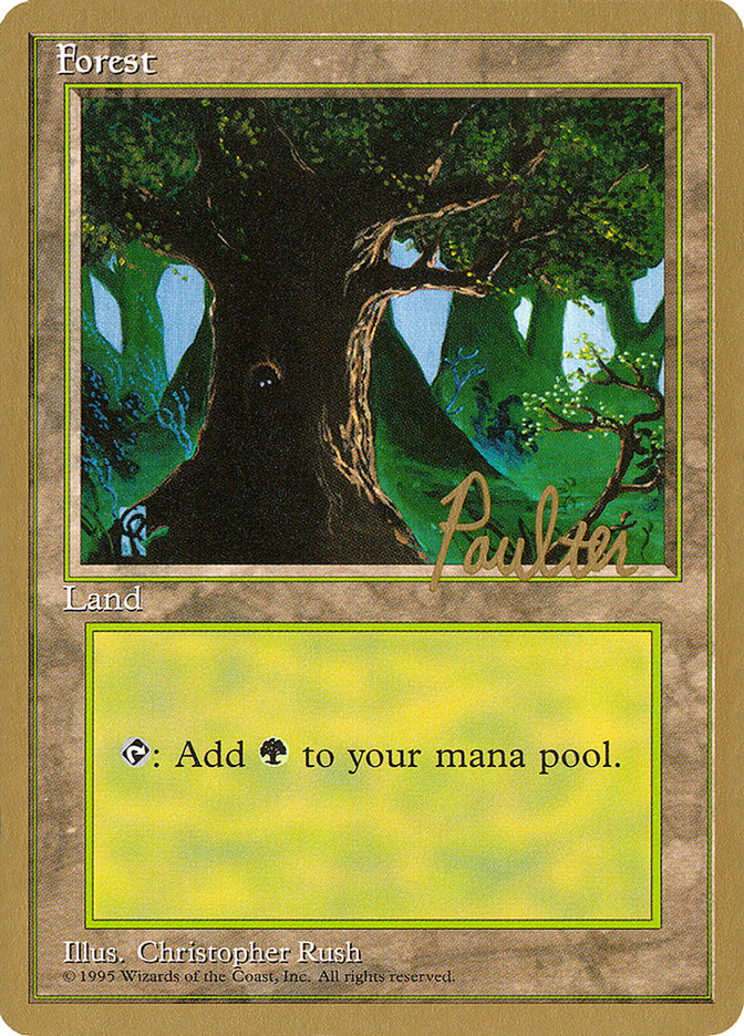 Forest (pp377) (Preston Poulter) [Pro Tour Collector Set] | Card Merchant Takapuna