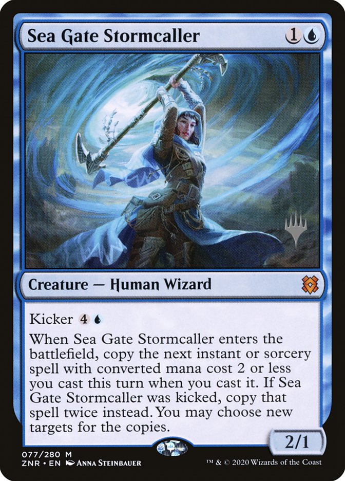 Sea Gate Stormcaller (Promo Pack) [Zendikar Rising Promos] | Card Merchant Takapuna