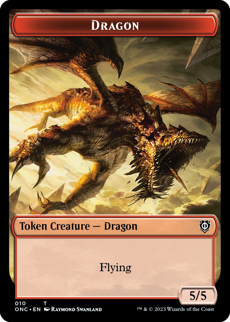 Kobolds of Kher Keep // Dragon Double-Sided Token [Phyrexia: All Will Be One Commander Tokens] | Card Merchant Takapuna