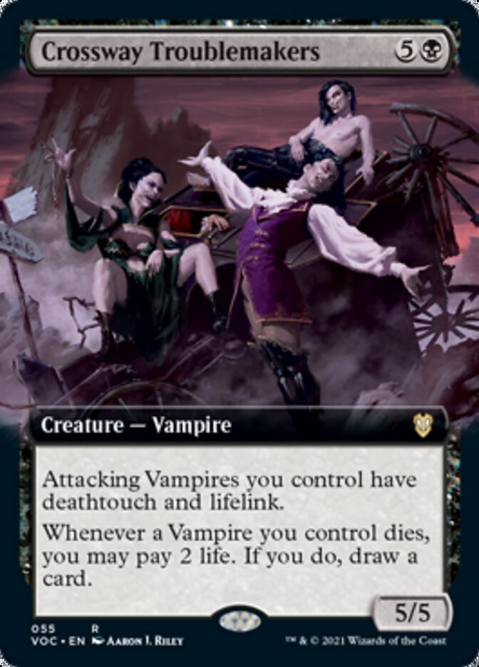 Crossway Troublemakers (Extended Art) [Innistrad: Crimson Vow Commander] | Card Merchant Takapuna