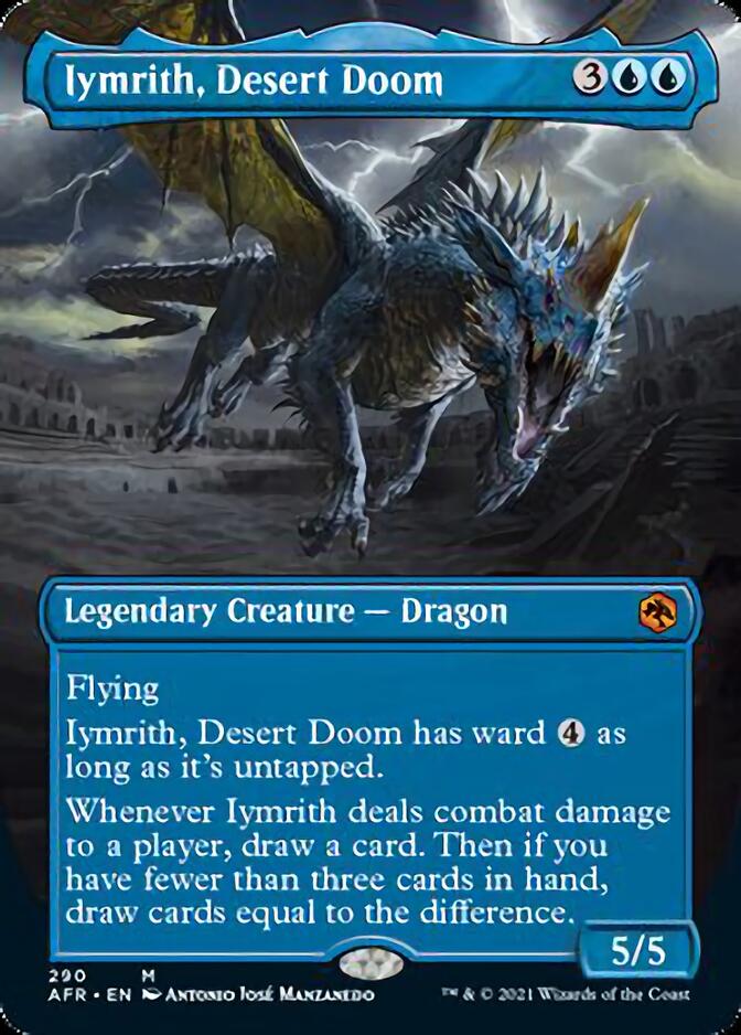 Iymrith, Desert Doom (Borderless Alternate Art) [Dungeons & Dragons: Adventures in the Forgotten Realms] | Card Merchant Takapuna