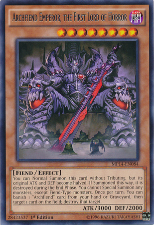 Archfiend Emperor, the First Lord of Horror [MP14-EN084] Rare | Card Merchant Takapuna