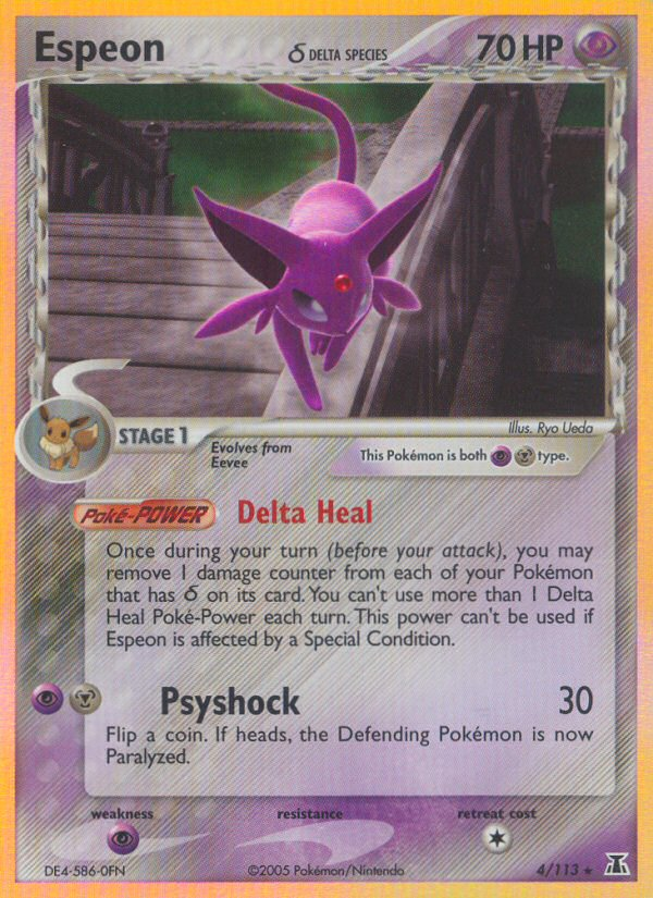 Espeon (4/113)(Delta Species) [EX: Delta Species] | Card Merchant Takapuna