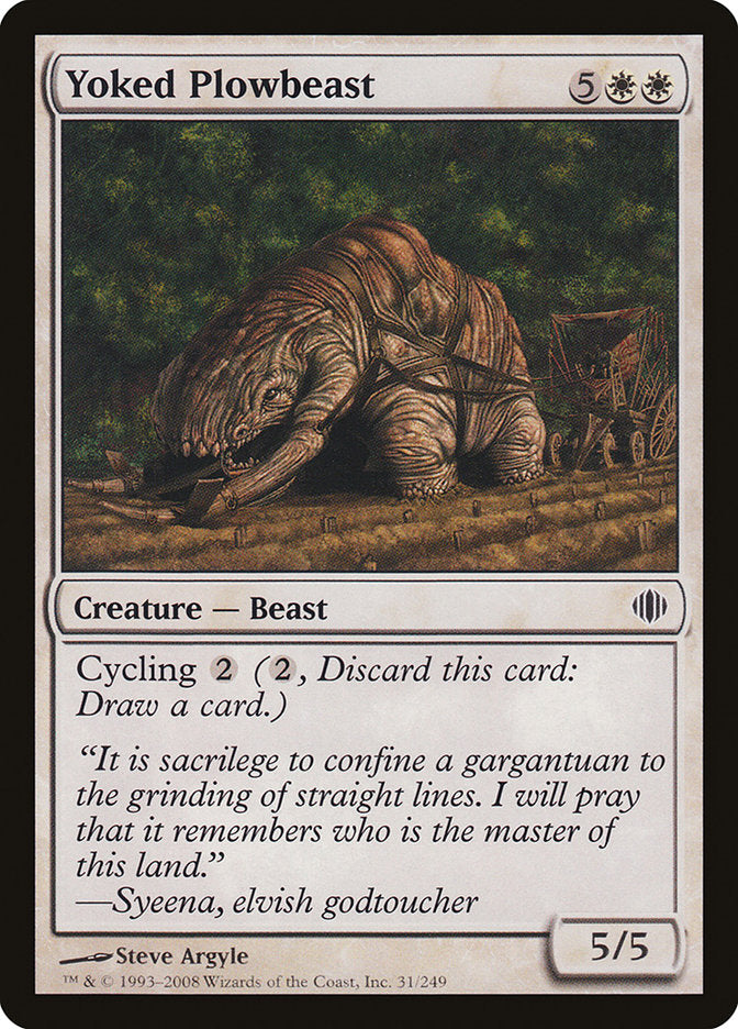 Yoked Plowbeast [Shards of Alara] | Card Merchant Takapuna