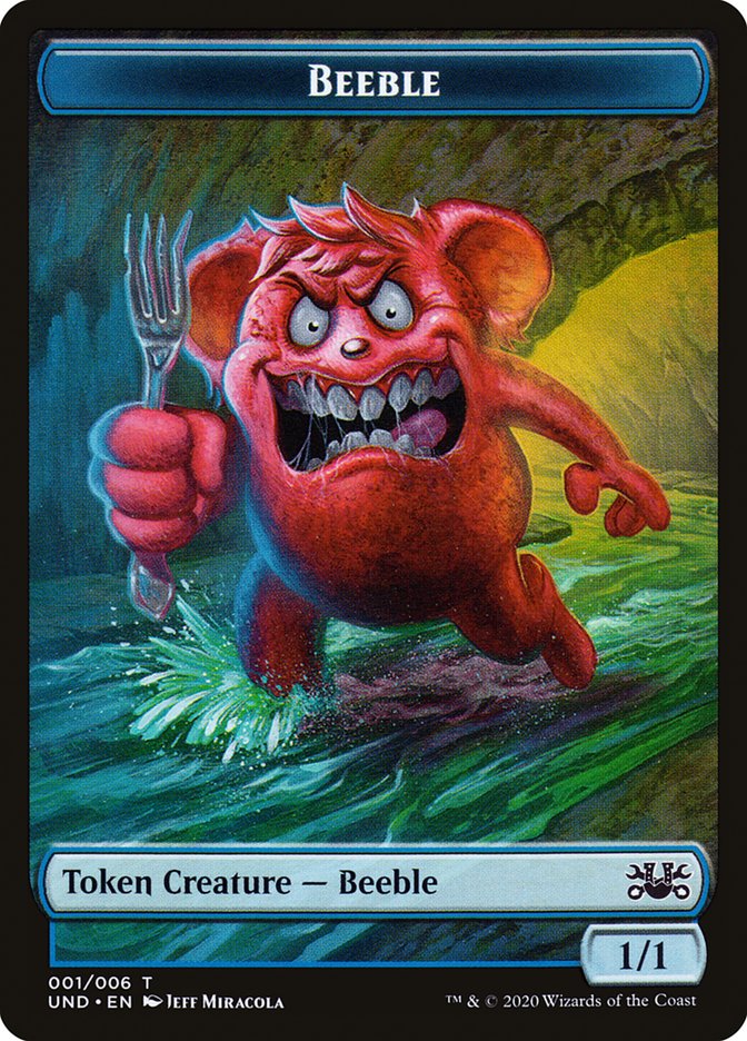 Beeble // Dragon Double-Sided Token [Unsanctioned Tokens] | Card Merchant Takapuna