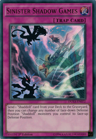 Sinister Shadow Games [DUEA-EN072] Ultra Rare | Card Merchant Takapuna