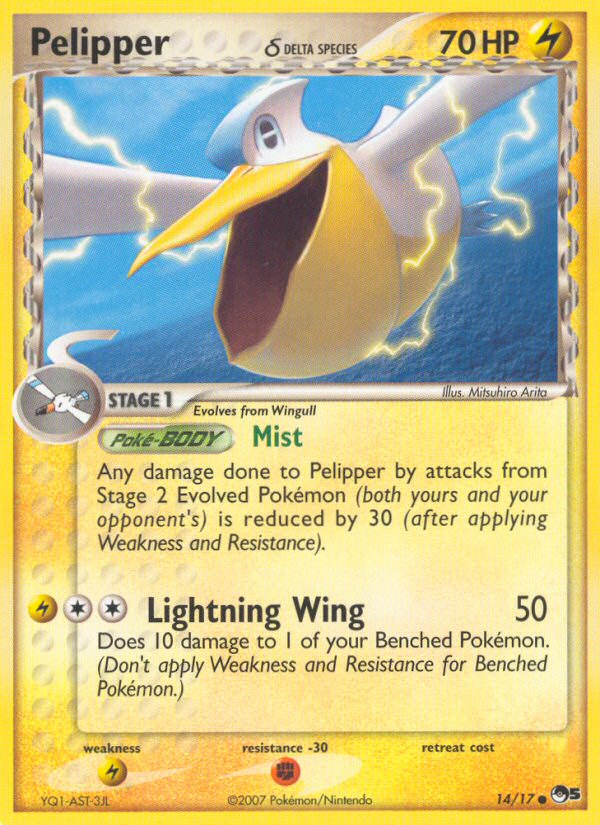 Pelipper (14/17) (Delta Species) [POP Series 5] | Card Merchant Takapuna