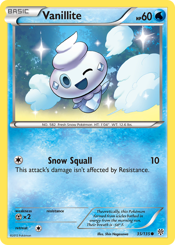 Vanillite (35/135) [Black & White: Plasma Storm] | Card Merchant Takapuna