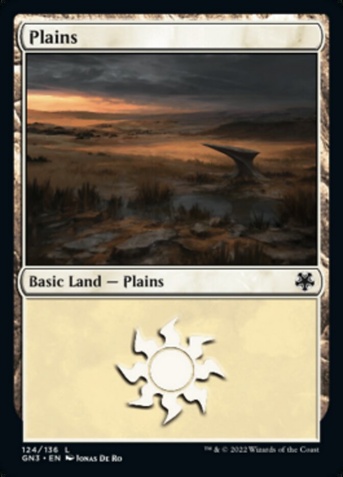 Plains (124) [Game Night: Free-for-All] | Card Merchant Takapuna