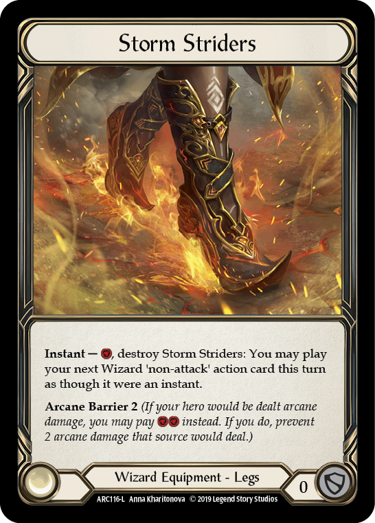 Storm Striders [ARC116-L] (Arcane Rising)  1st Edition Cold Foil | Card Merchant Takapuna