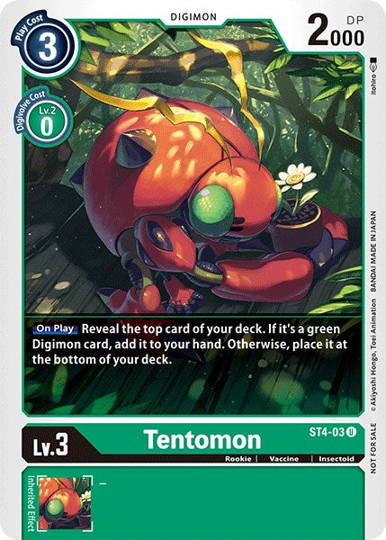 Tentomon [ST4-03] (Official Tournament Pack Vol.3) [Starter Deck: Giga Green Promos] | Card Merchant Takapuna