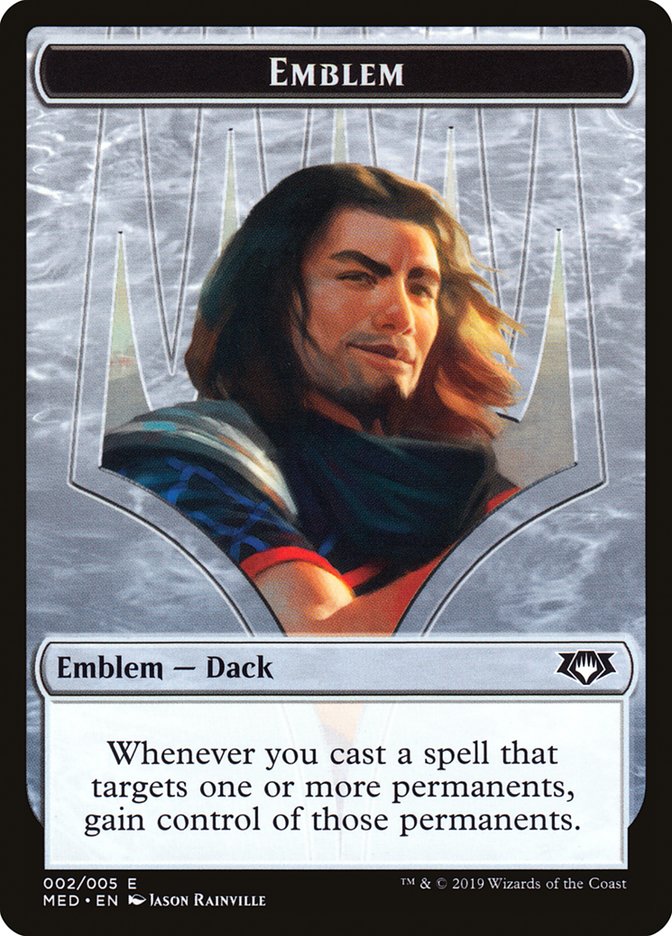 Dack Fayden Emblem [Mythic Edition Tokens] | Card Merchant Takapuna