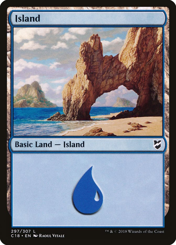 Island (297) [Commander 2018] | Card Merchant Takapuna