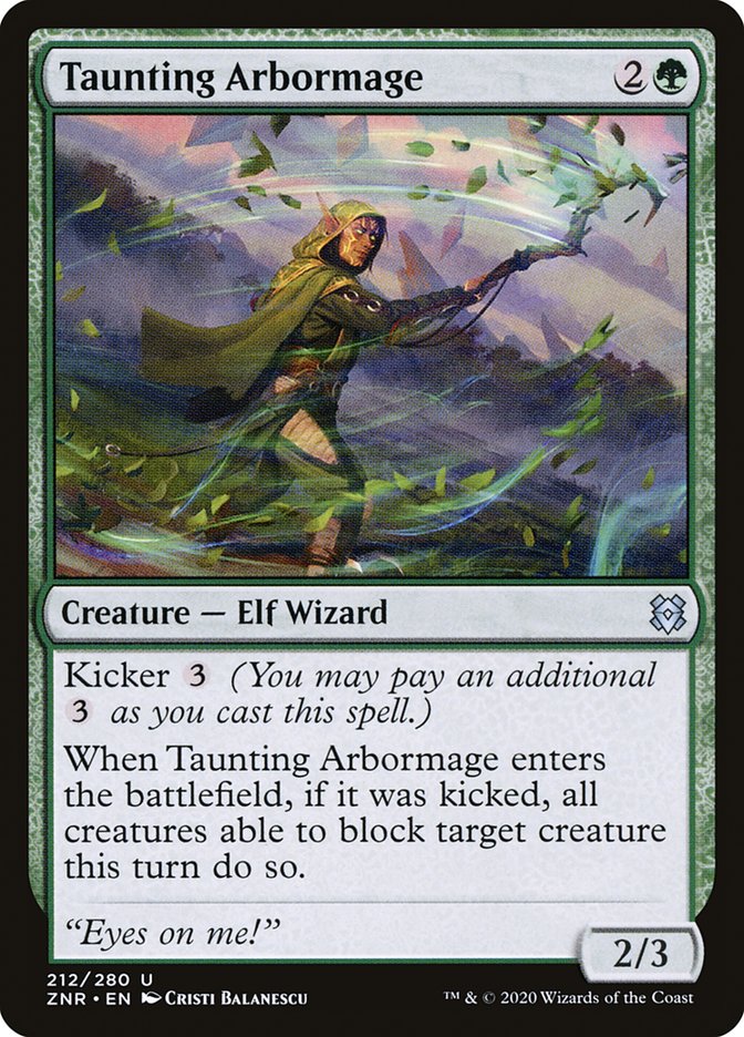 Taunting Arbormage [Zendikar Rising] | Card Merchant Takapuna