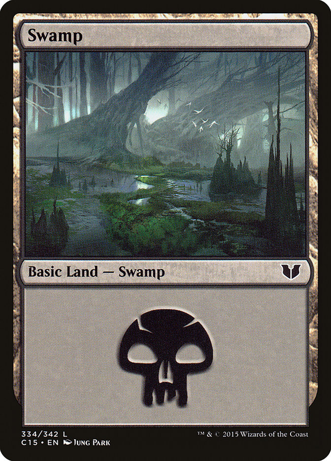 Swamp (334) [Commander 2015] | Card Merchant Takapuna