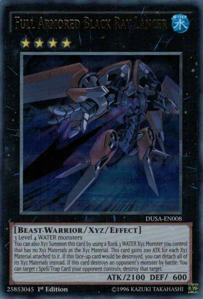 Full Armored Black Ray Lancer [DUSA-EN008] Ultra Rare | Card Merchant Takapuna