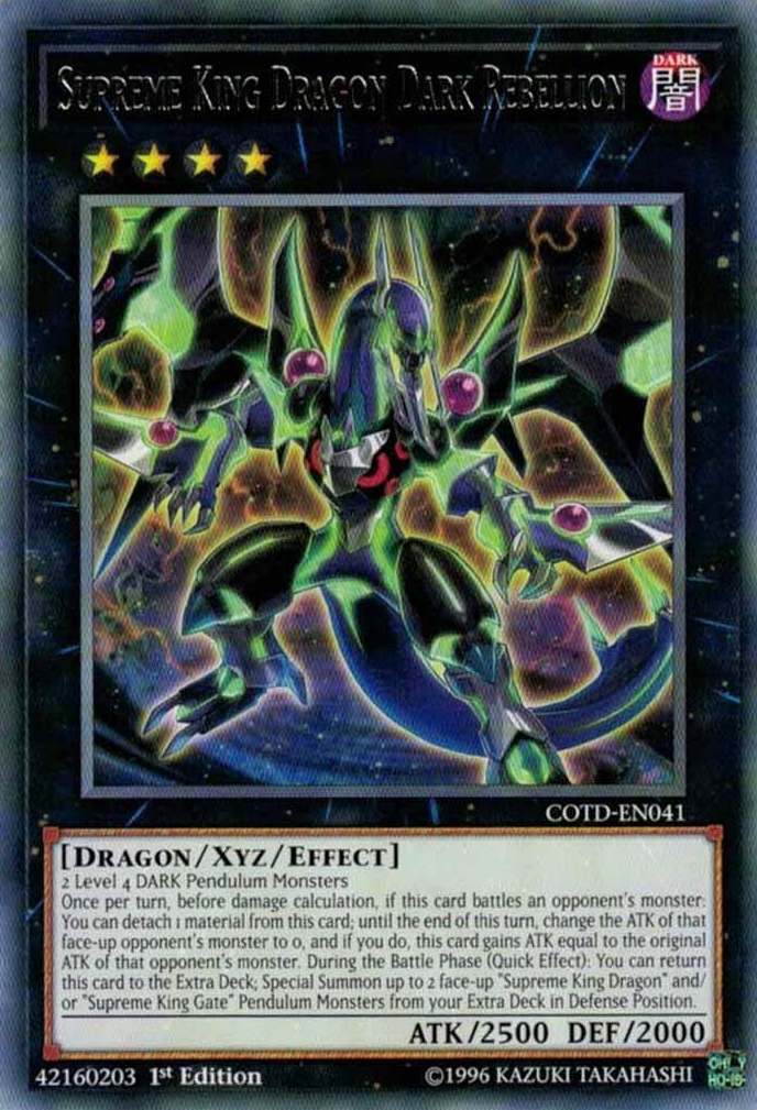 Supreme King Dragon Dark Rebellion [COTD-EN041] Rare | Card Merchant Takapuna