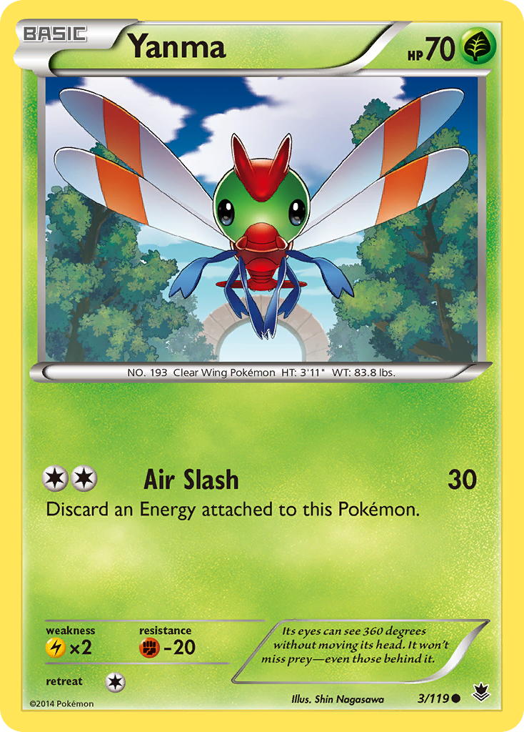 Yanma (3/119) [XY: Phantom Forces] | Card Merchant Takapuna