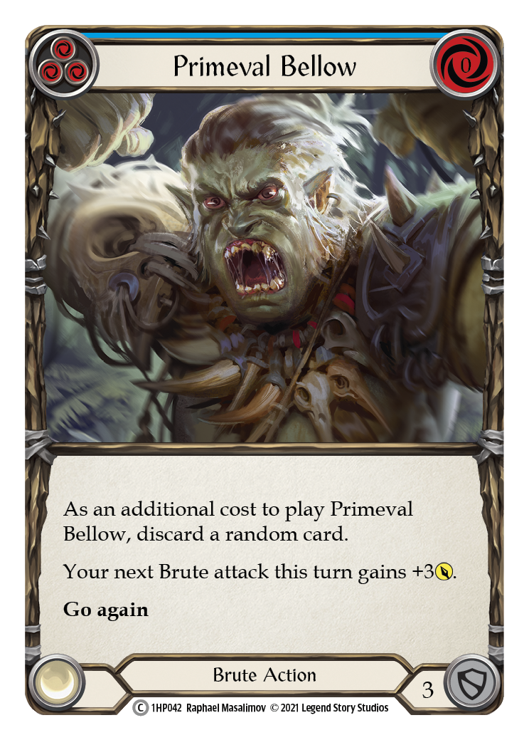 Primeval Bellow (Blue) [1HP042] (History Pack 1) | Card Merchant Takapuna