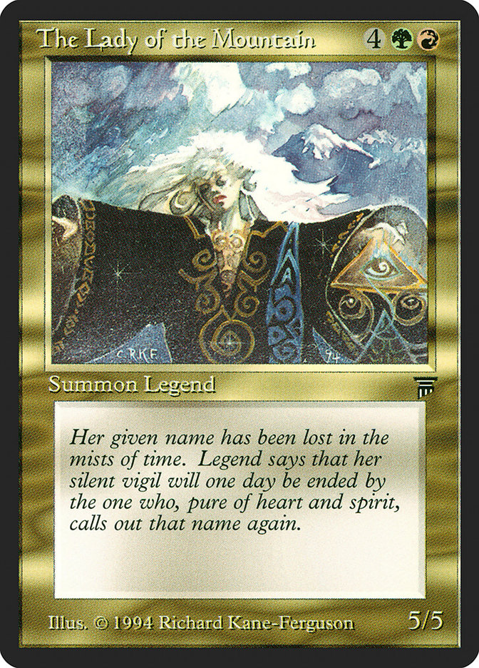 The Lady of the Mountain [Legends] | Card Merchant Takapuna