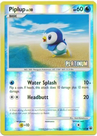 Piplup (71/100) [Burger King Promos: 2009 Collection] | Card Merchant Takapuna