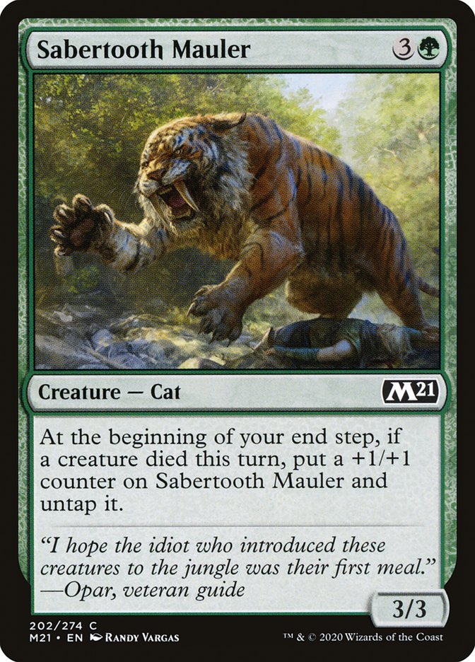 Sabertooth Mauler [Core Set 2021] | Card Merchant Takapuna