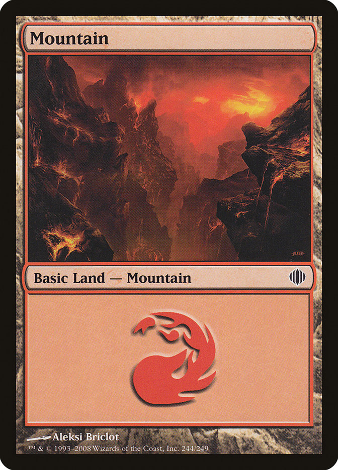 Mountain (244) [Shards of Alara] | Card Merchant Takapuna