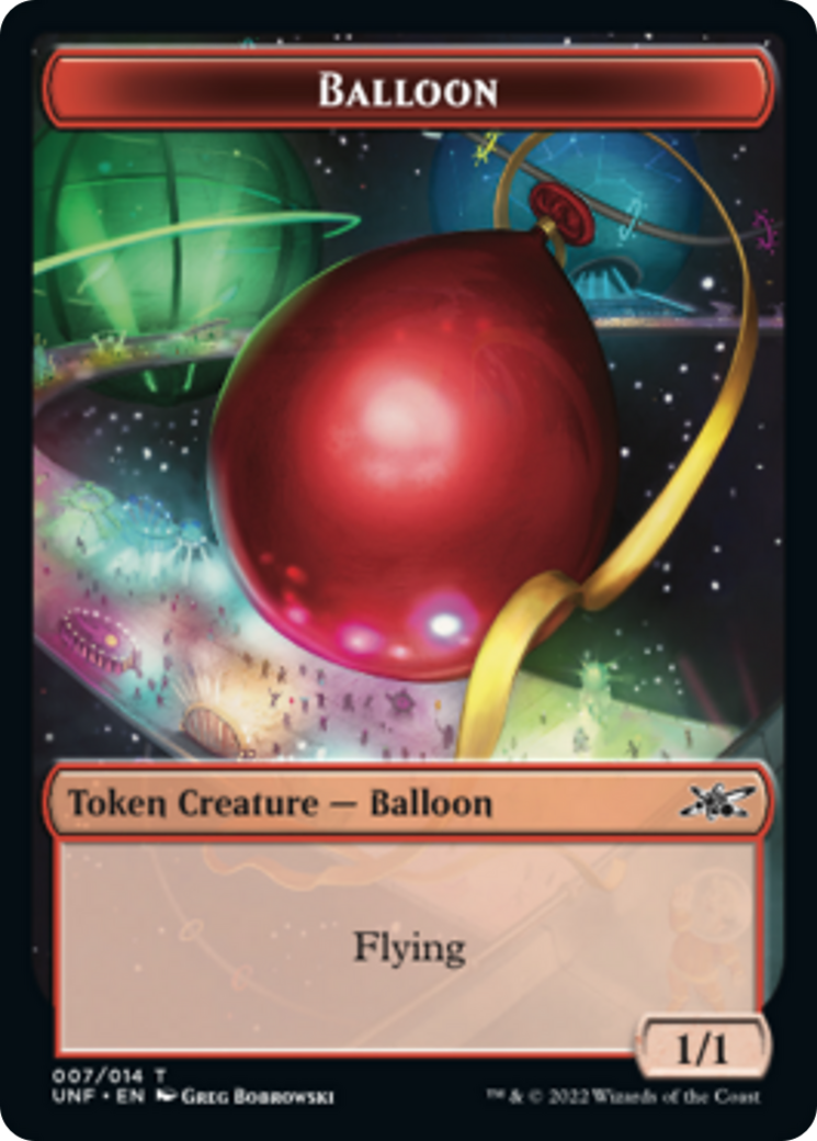 Teddy Bear // Balloon Double-Sided Token [Unfinity Tokens] | Card Merchant Takapuna