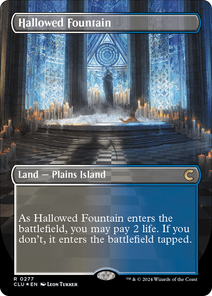 Hallowed Fountain (Borderless) [Ravnica: Clue Edition] | Card Merchant Takapuna