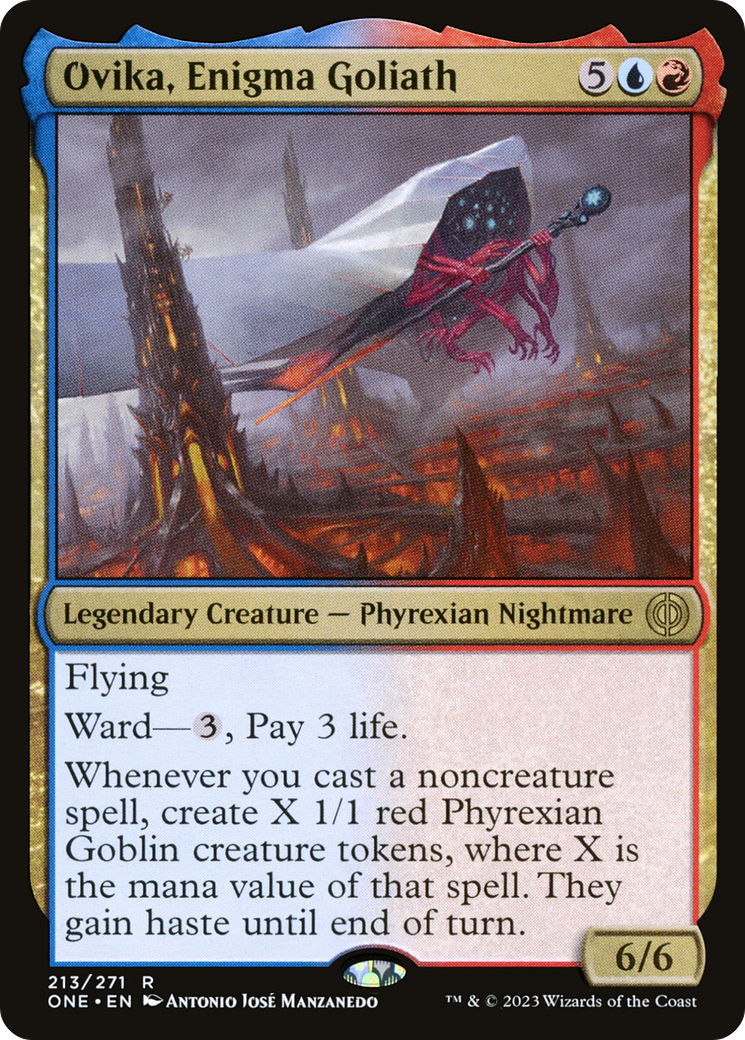 Ovika, Enigma Goliath [Phyrexia: All Will Be One] | Card Merchant Takapuna