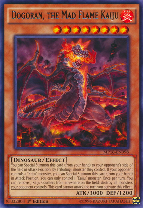 Dogoran, the Mad Flame Kaiju [MP16-EN098] Rare | Card Merchant Takapuna