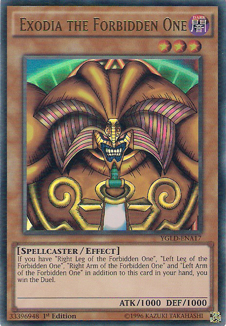 Exodia the Forbidden One [YGLD-ENA17] Ultra Rare | Card Merchant Takapuna