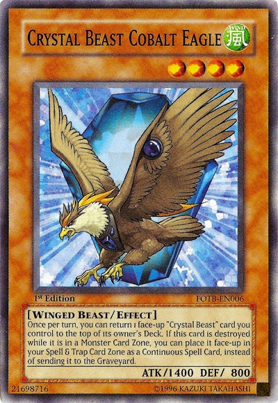 Crystal Beast Cobalt Eagle [FOTB-EN006] Common | Card Merchant Takapuna