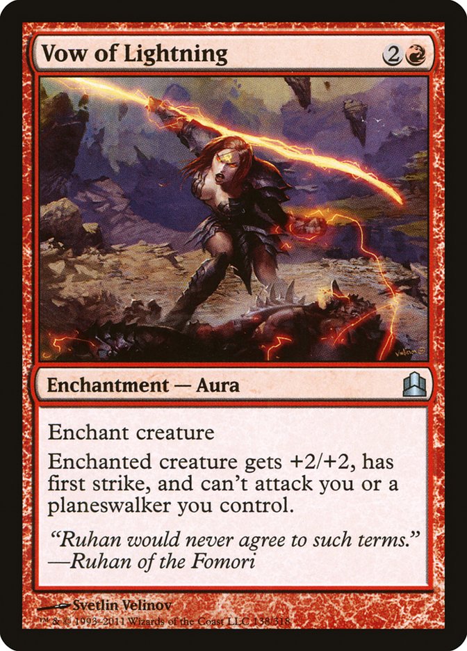 Vow of Lightning [Commander 2011] | Card Merchant Takapuna