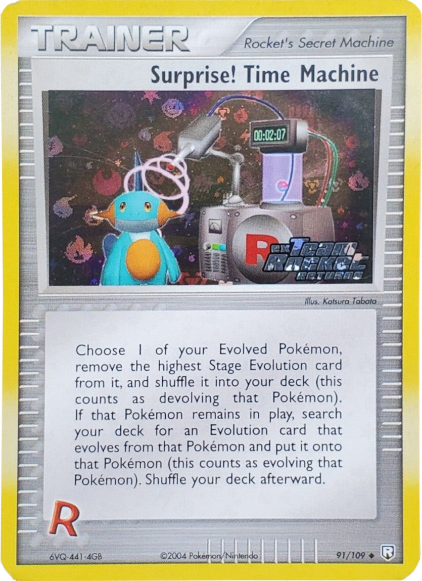 Surprise! Time Machine (91/109) (Stamped) [EX: Team Rocket Returns] | Card Merchant Takapuna