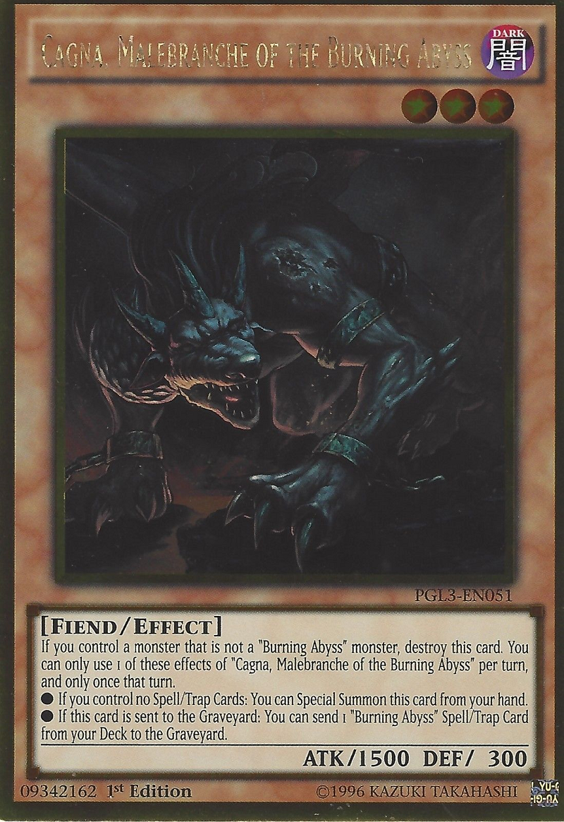 Cagna, Malebranche of the Burning Abyss [PGL3-EN051] Gold Rare | Card Merchant Takapuna