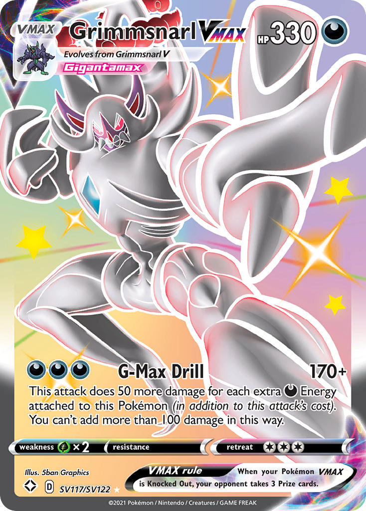 Grimmsnarl VMAX (SV117/SV122) [Sword & Shield: Shining Fates] | Card Merchant Takapuna