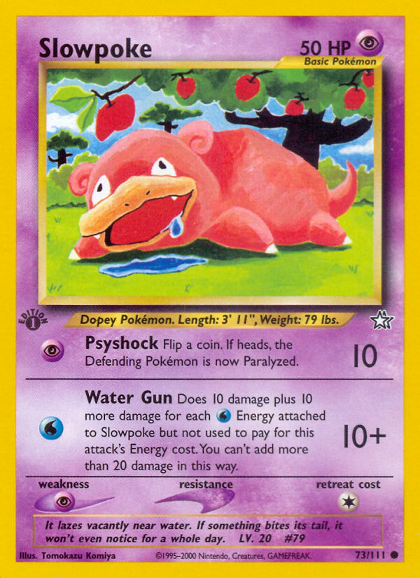 Slowpoke (73/111) [Neo Genesis 1st Edition] | Card Merchant Takapuna