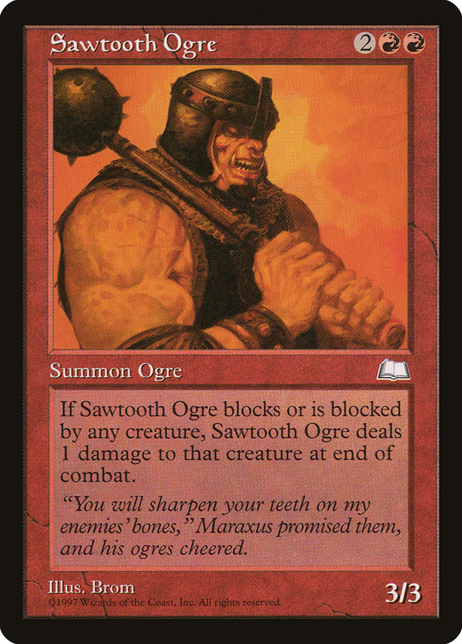 Sawtooth Ogre [Weatherlight] | Card Merchant Takapuna